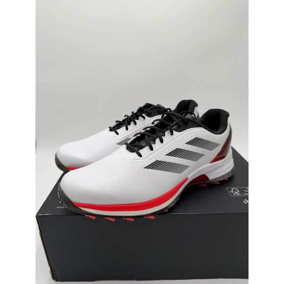 Adidas Men\'s Adizero ZG Spikeless Golf Shoes Red White Size 13 NWB No Lid IE3530 main image 5
